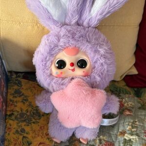 Baby Three Lily Rabbit Town V3 Plush Pendant - Authentic - Confirmed Purple/Pink
